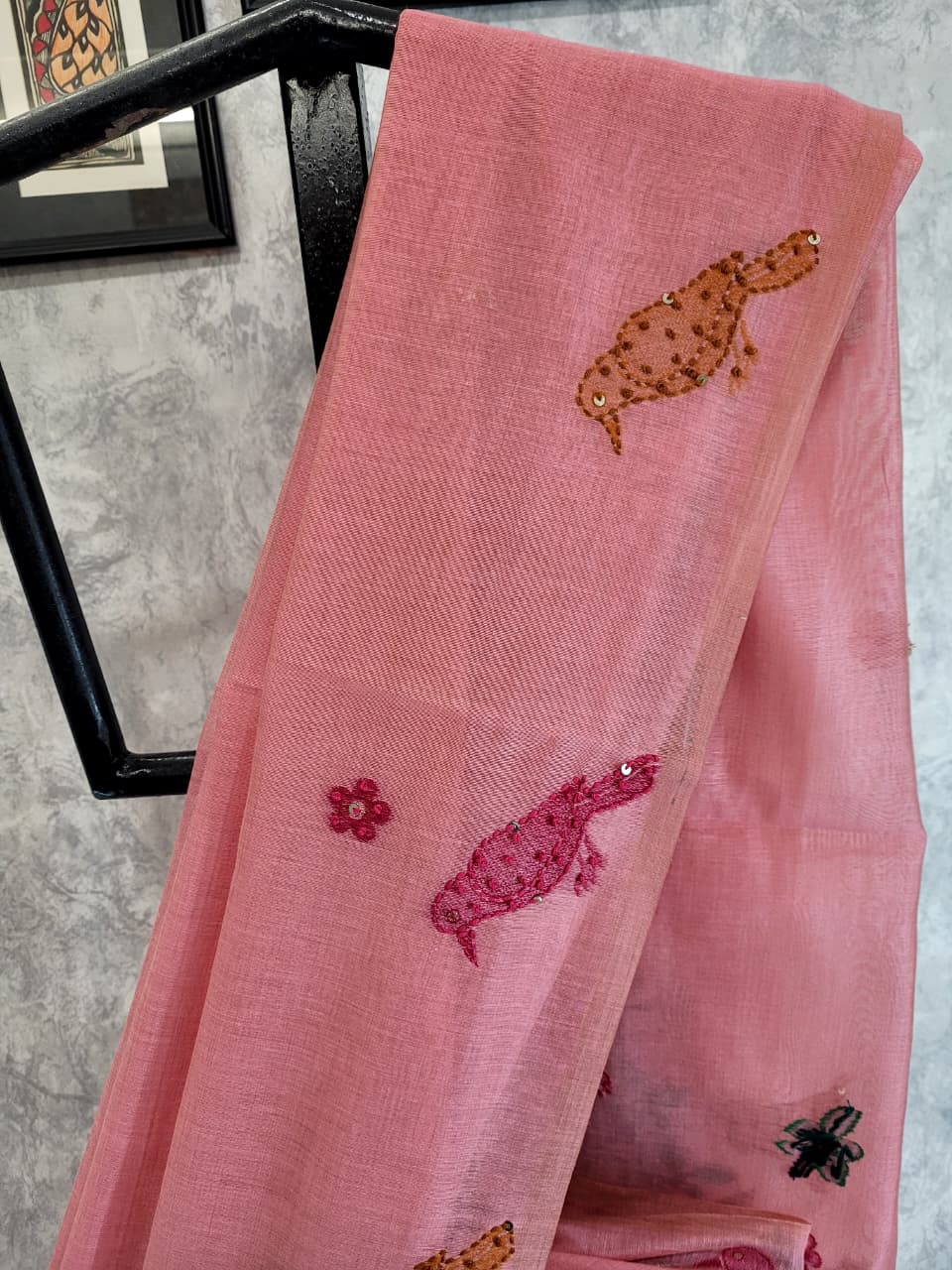 Pink Isha Cotton saree