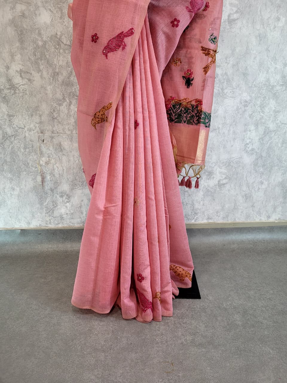 Pink Isha Cotton saree