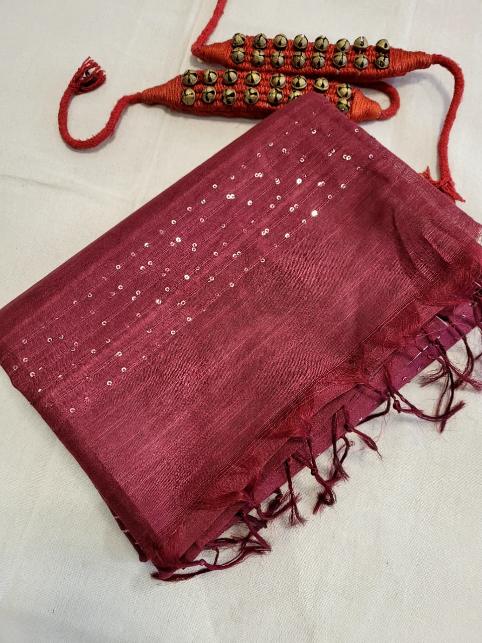 Red Jalsa Bagalpuri Saree