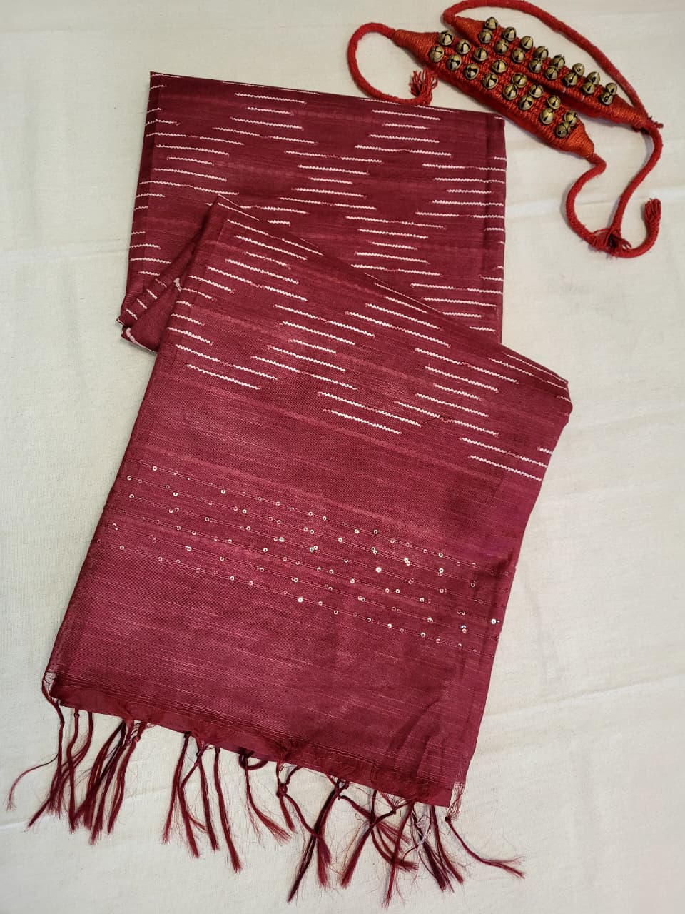 Red Jalsa Bagalpuri Saree