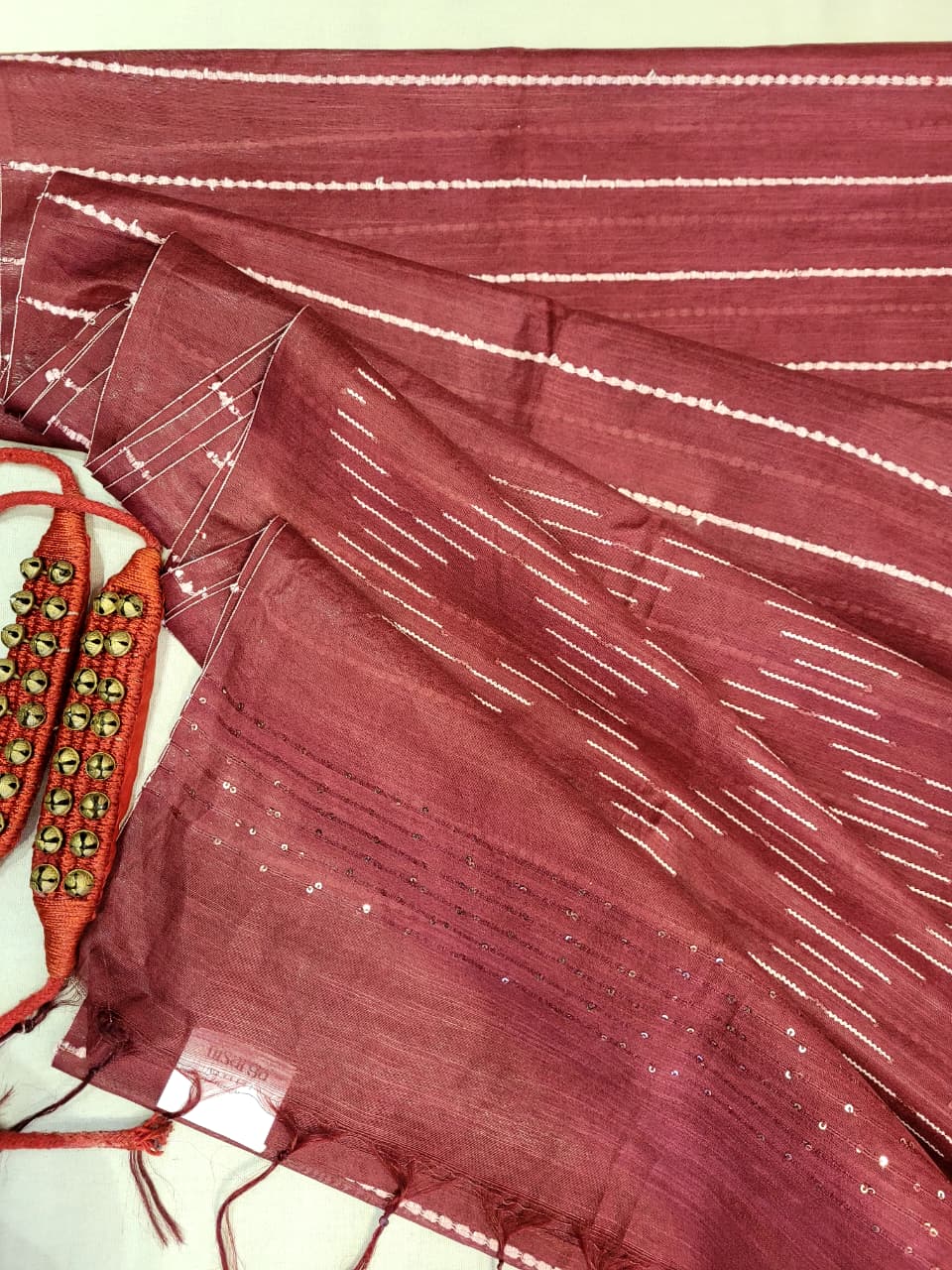 Red Jalsa Bagalpuri Saree