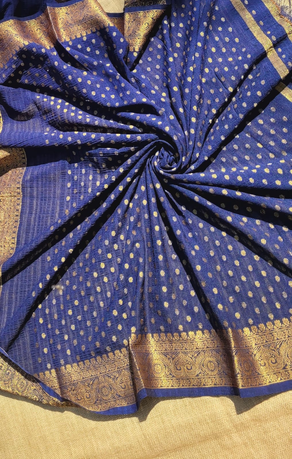 Indigo Riva Semi Georgette Saree