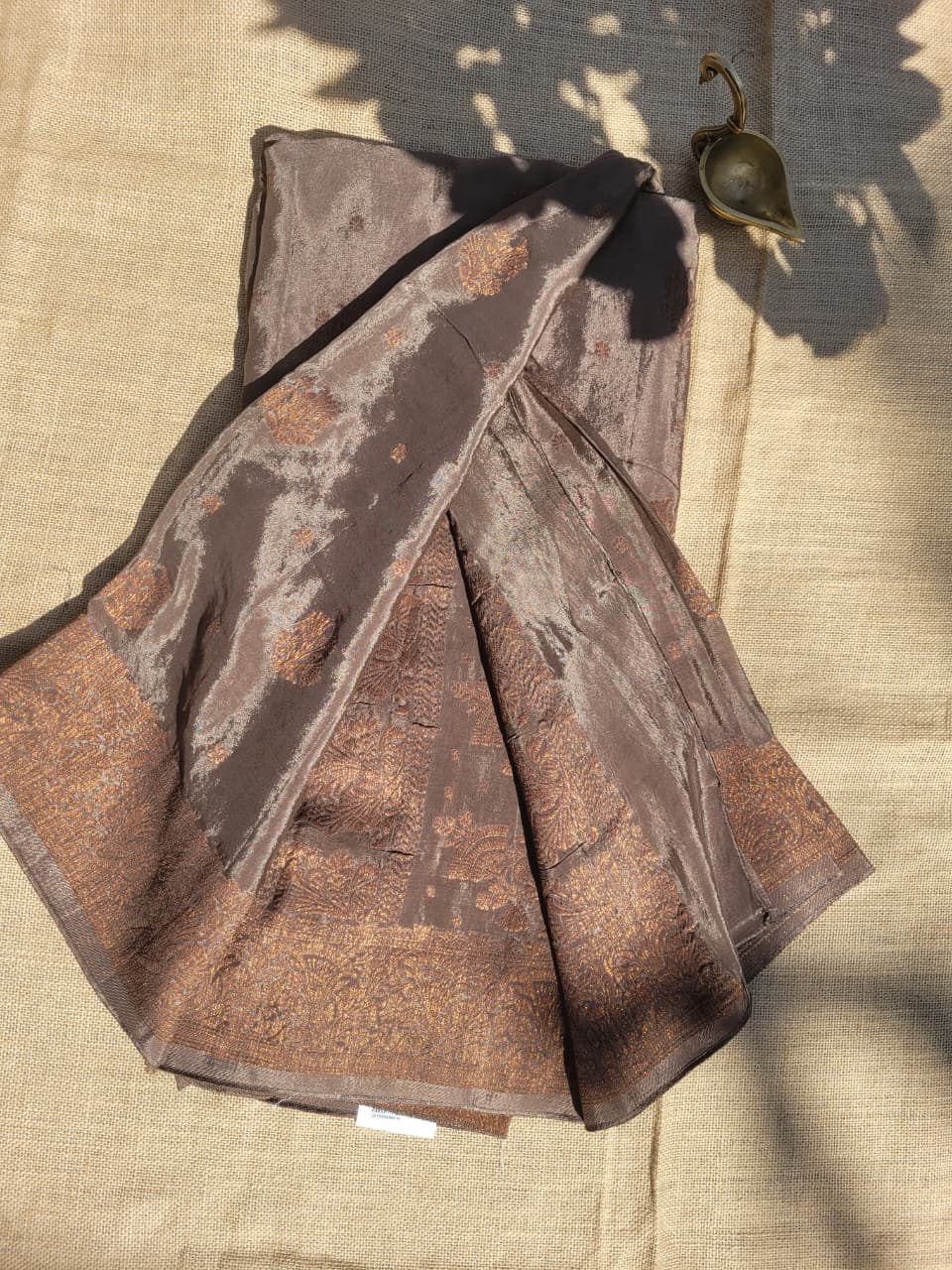 Brown Riddhi Crepe Saree