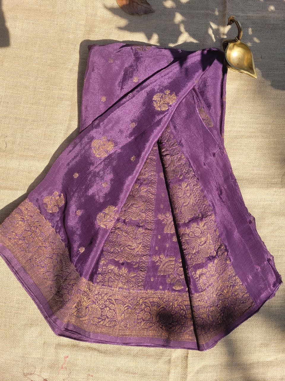 Purple Riddhi Crepe Saree