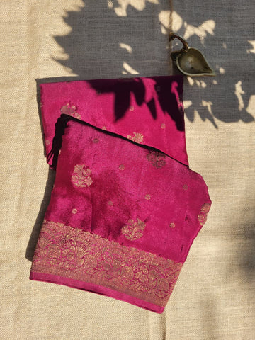 Maroon Riddhi Crepe Saree