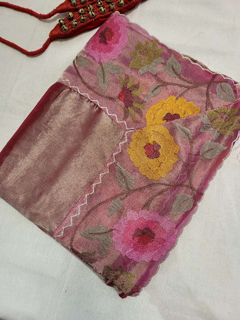 Purple Rooh Organza Tissue Saree