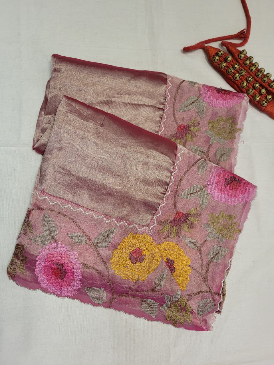 Purple Rooh Organza Tissue Saree