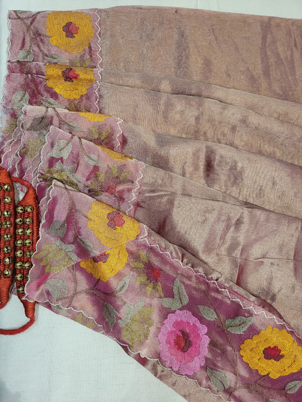 Purple Rooh Organza Tissue Saree