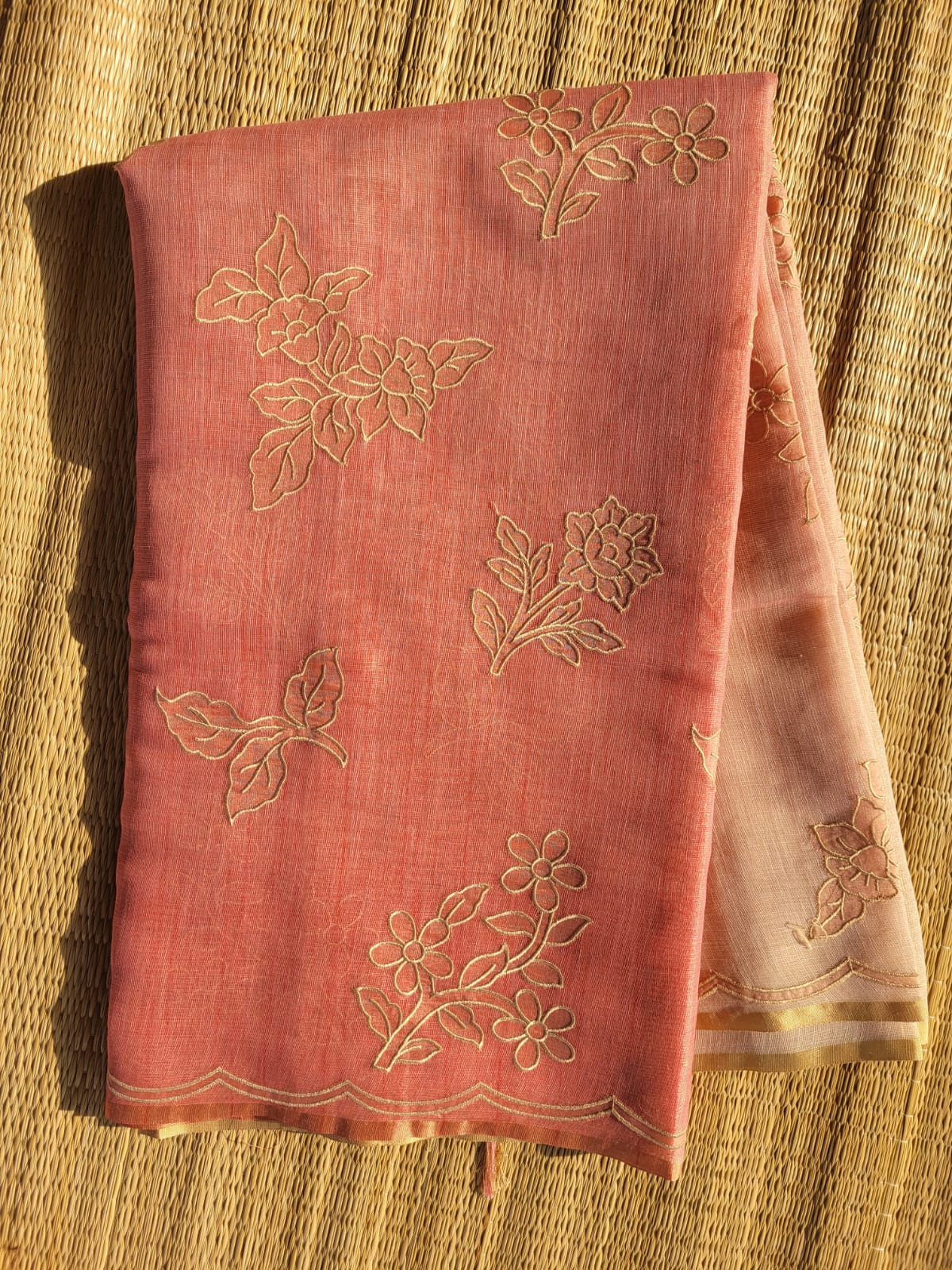 Blush Ishani Linen Tissue saree