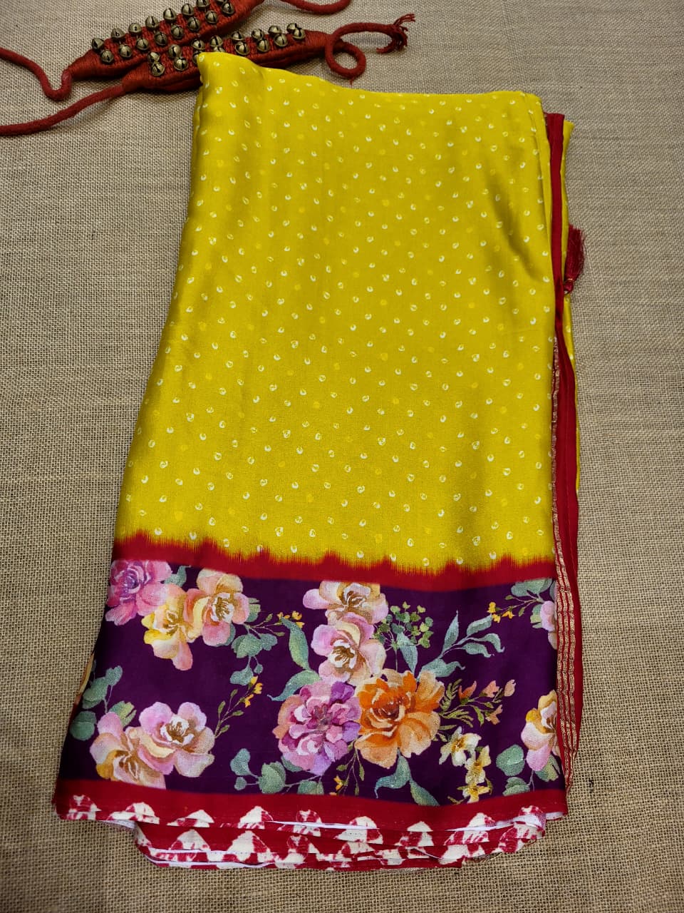 Yellow Madhu ModalSilk Saree