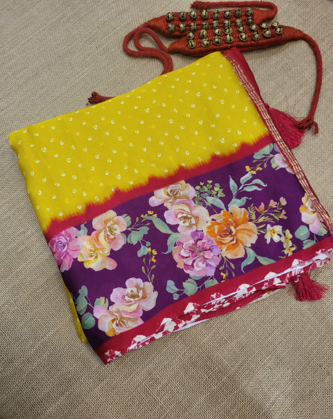 Yellow Madhu ModalSilk Saree