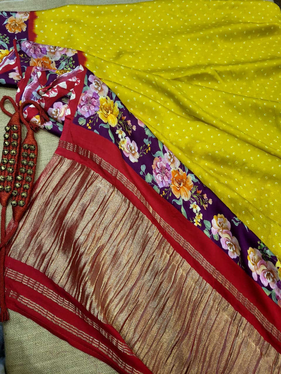 Yellow Madhu ModalSilk Saree