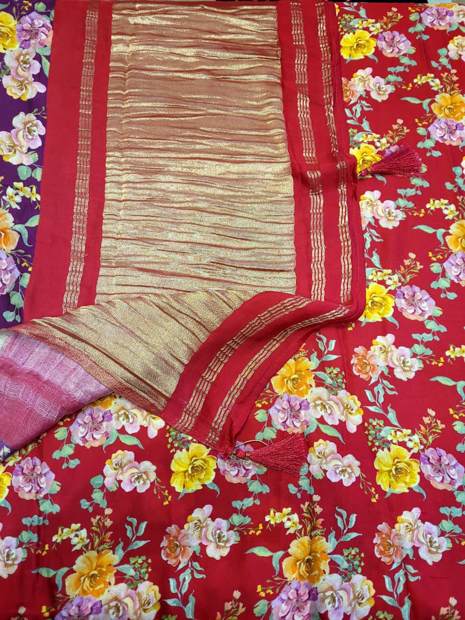 Yellow Madhu ModalSilk Saree