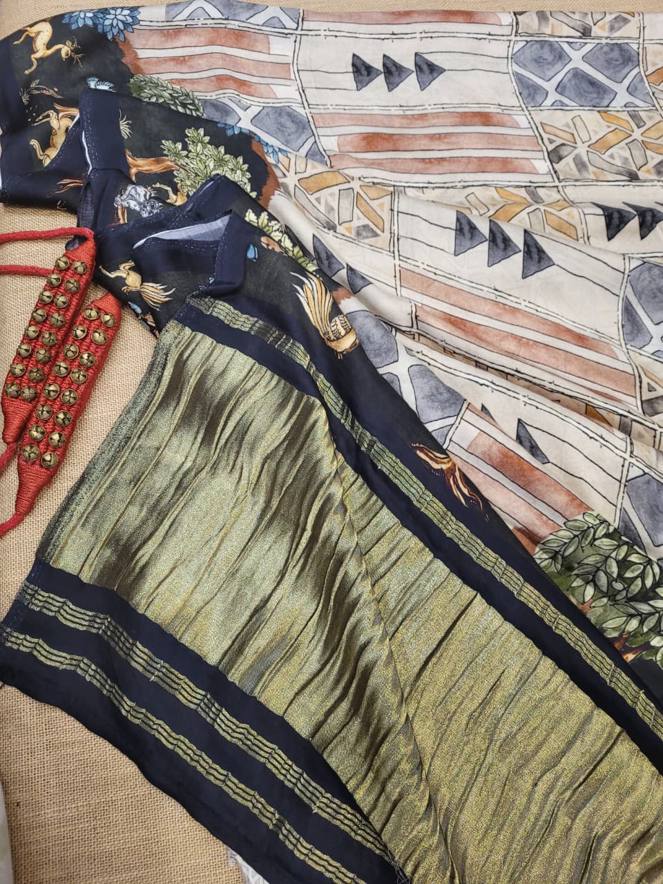 White2 Madhu ModalSilk Saree