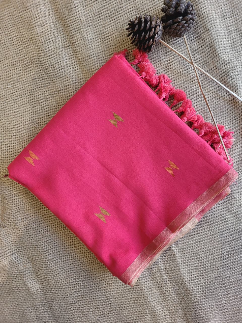 Pink3 Mira Mul Saree
