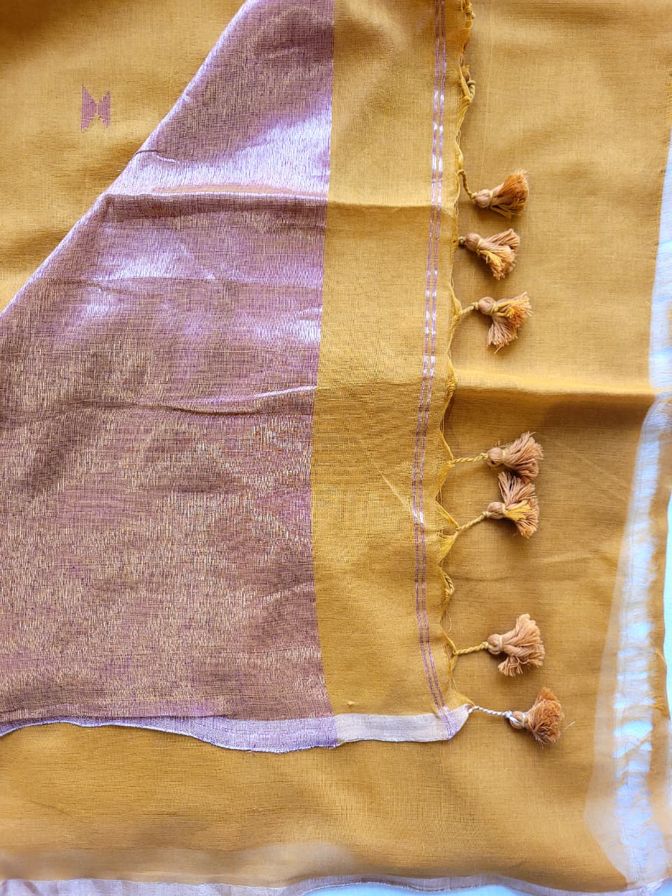 Mustard Mira Mul Saree