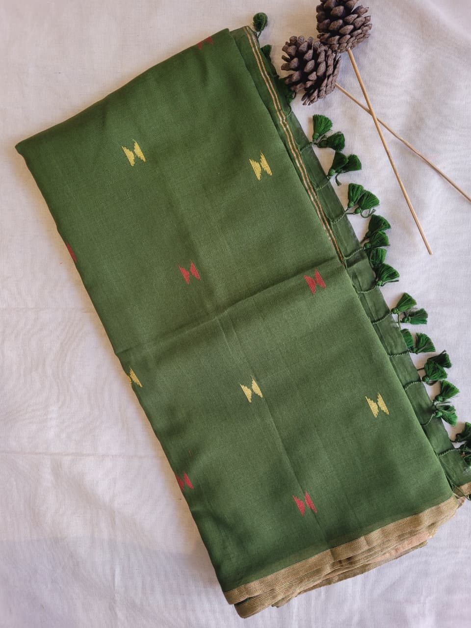 Green3 Mira Mul Saree