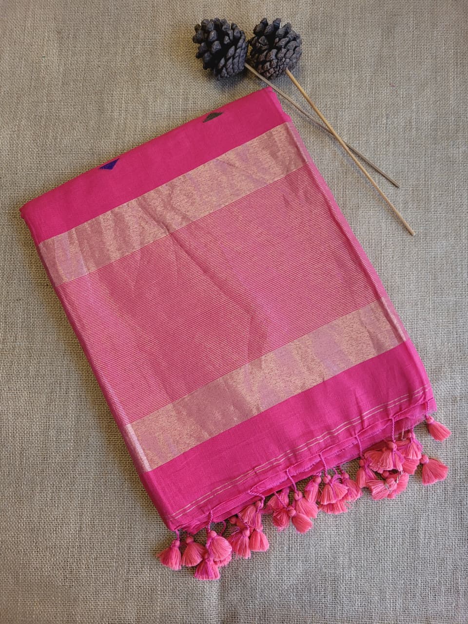 Pink3 Meet Mul Saree