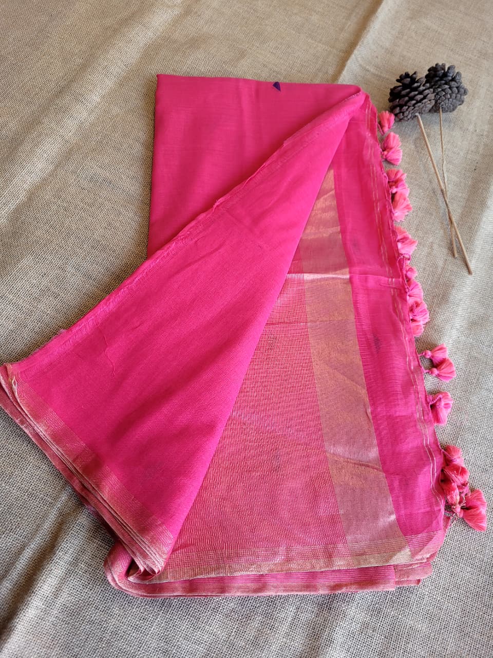 Pink3 Meet Mul Saree