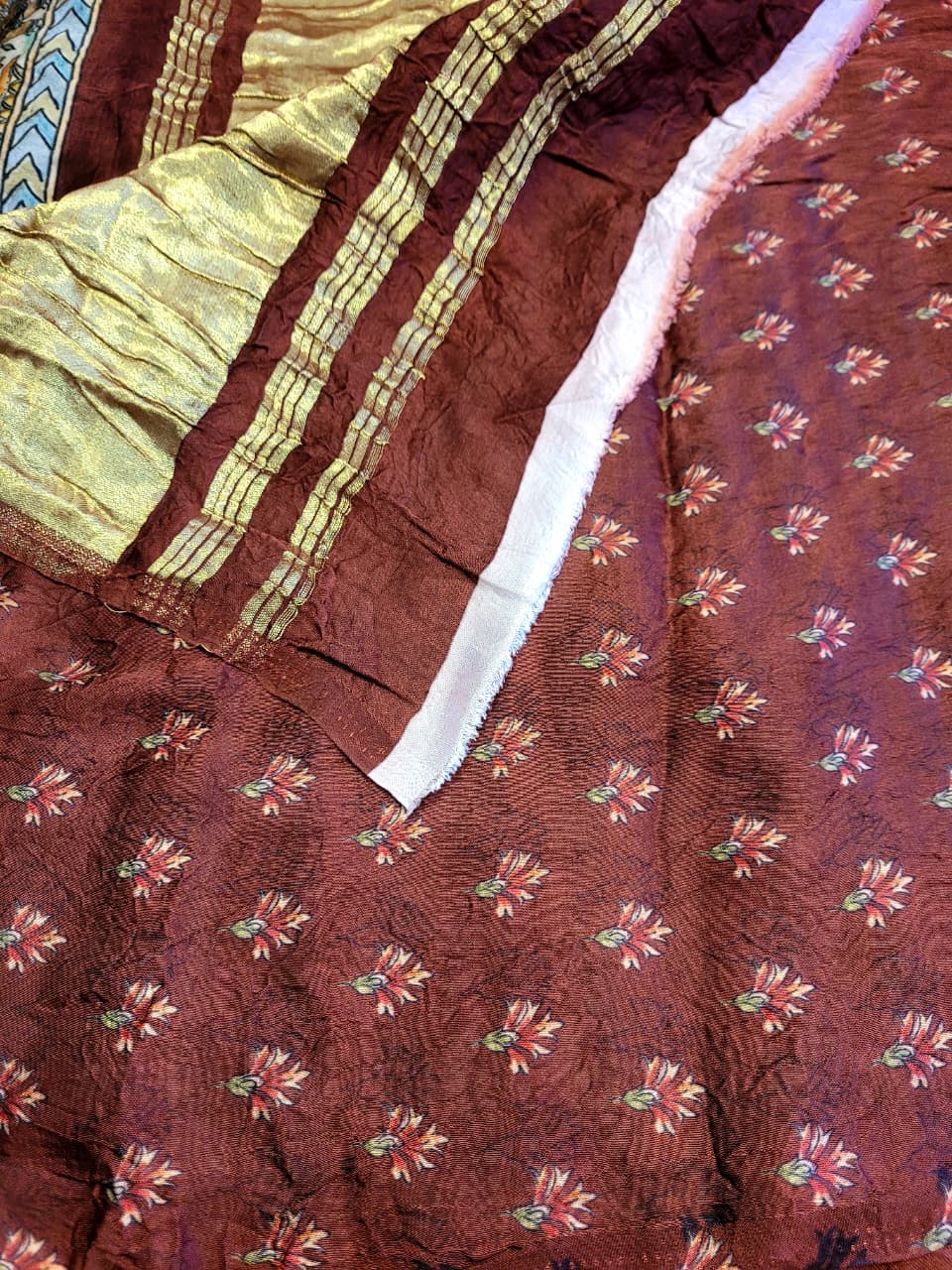 Green Bandhani Modal Silk Saree