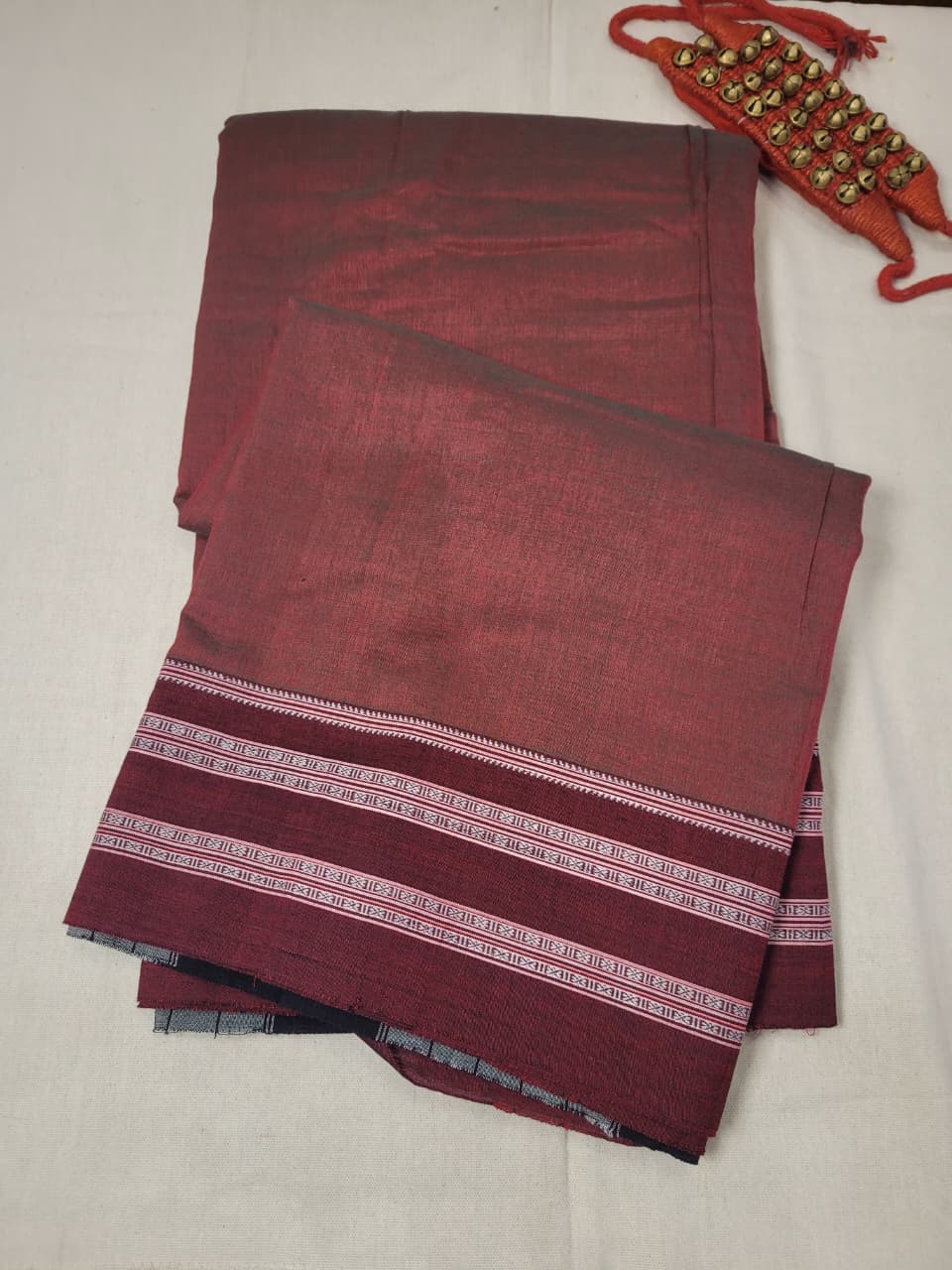 Brown Ilkal Cotton Saree