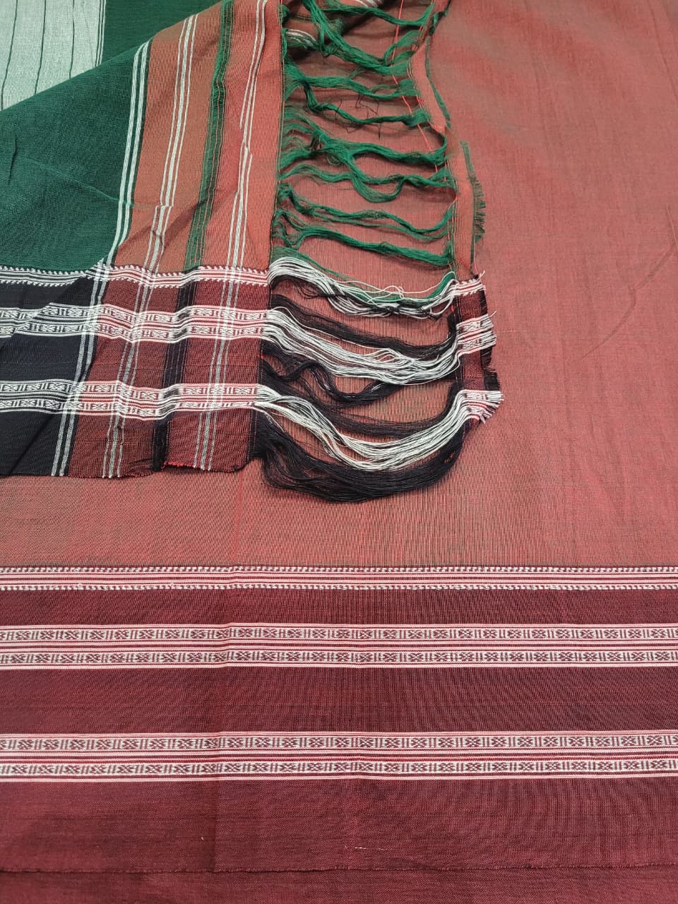 Brown Ilkal Cotton Saree