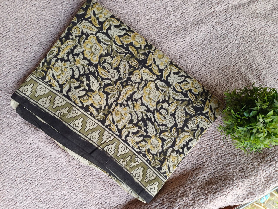 Raha Kalamkari Cotton Saree