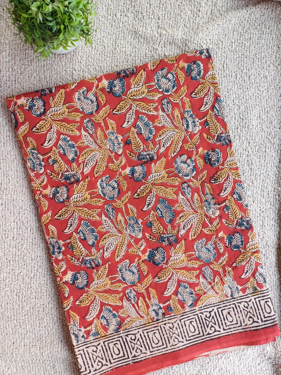 Raha Kalamkari Cotton Saree