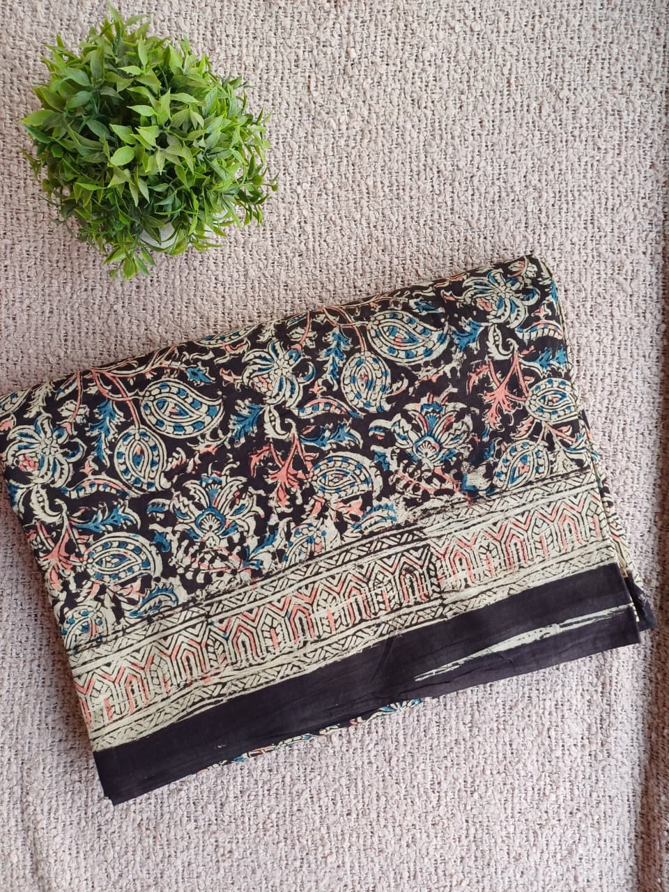 Raha Kalamkari Cotton Saree