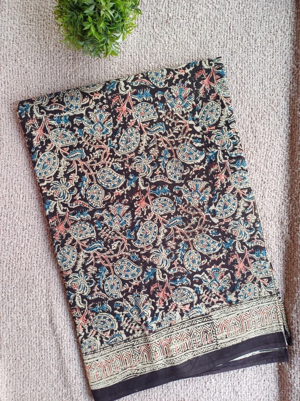 Raha Kalamkari Cotton Saree
