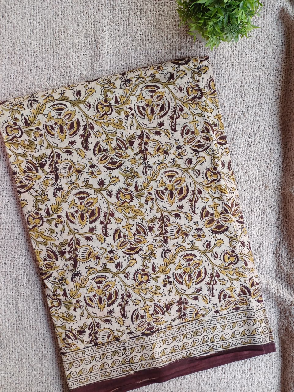 Raha Kalamkari Cotton Saree