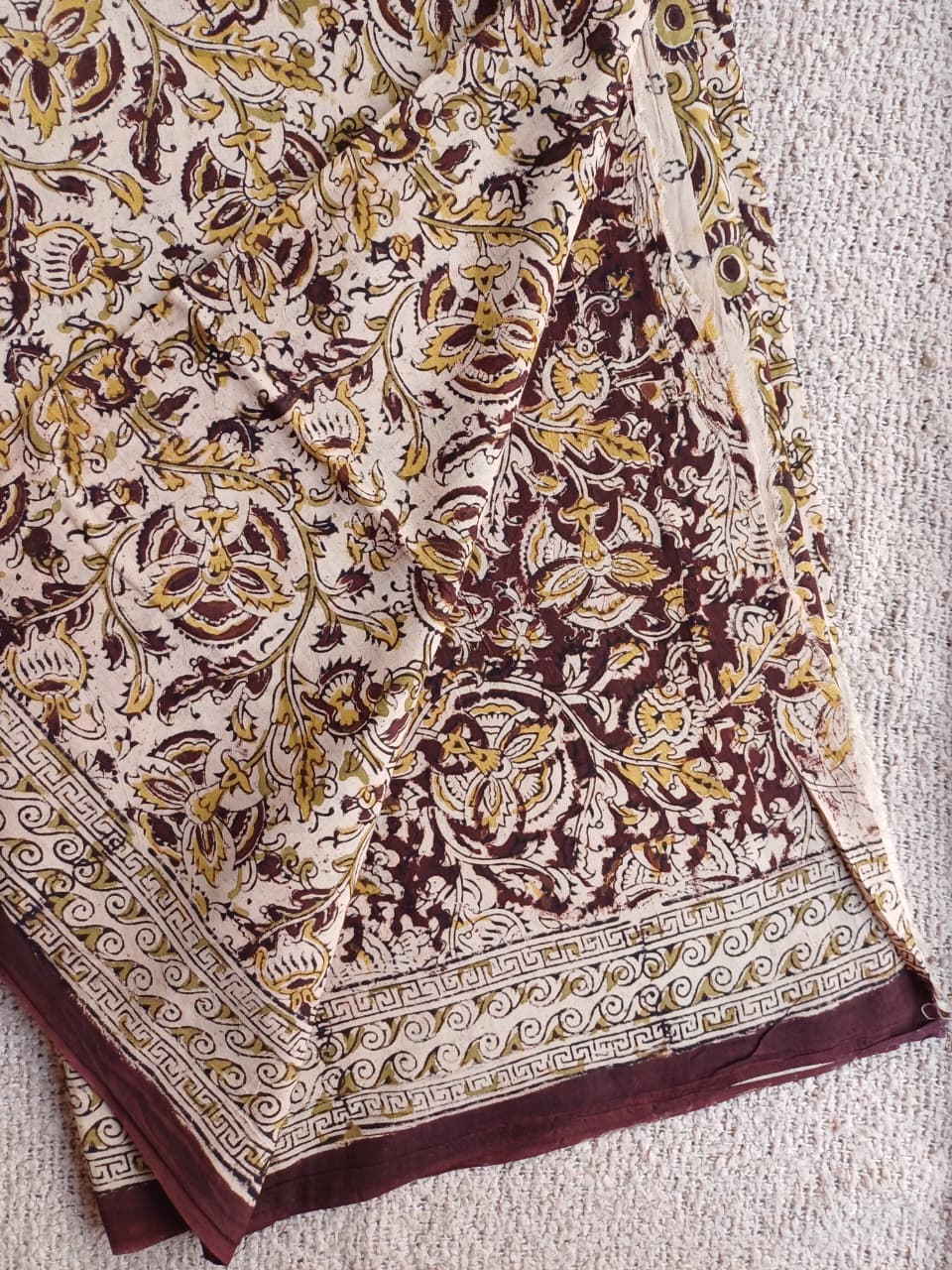 Raha Kalamkari Cotton Saree