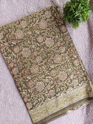 Raha Kalamkari Cotton Saree