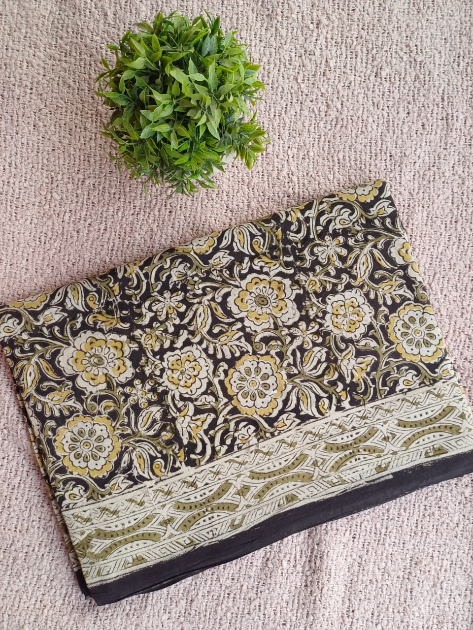 Raha Kalamkari Cotton Saree