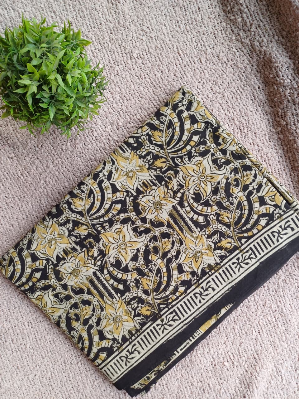 Raha Kalamkari Cotton Saree