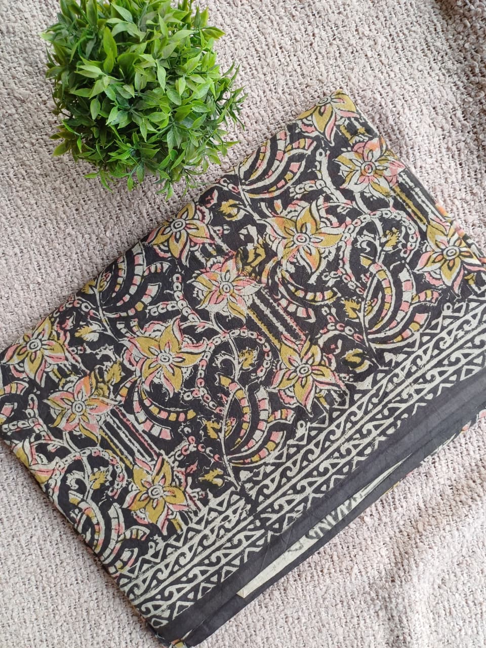 Raha Kalamkari Cotton Saree