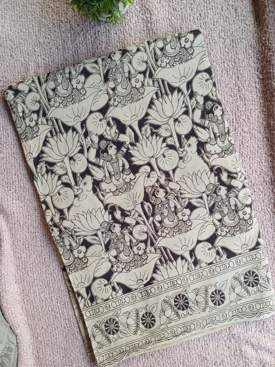 Raha Kalamkari Cotton Saree