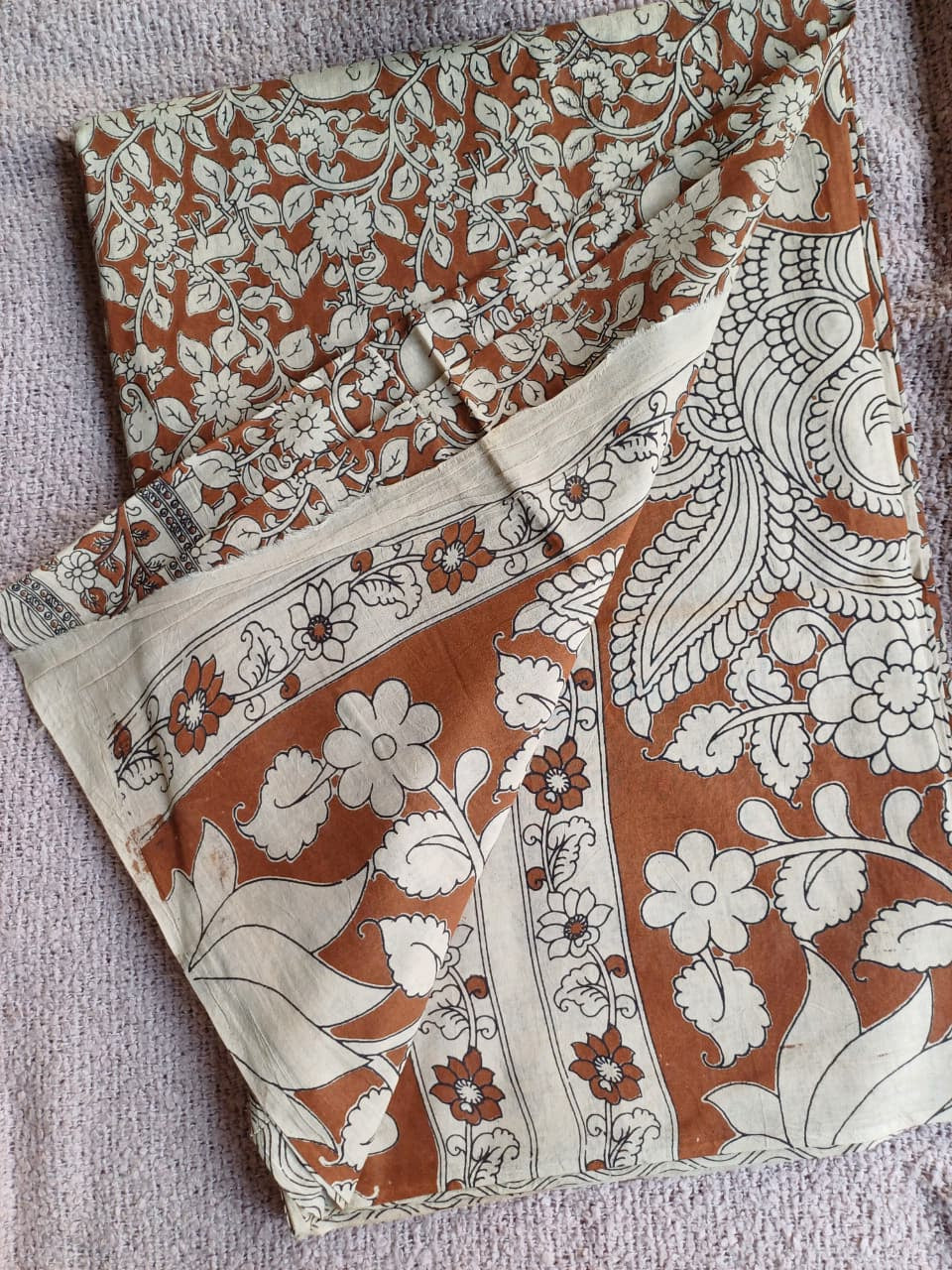 Raha Kalamkari Cotton Saree