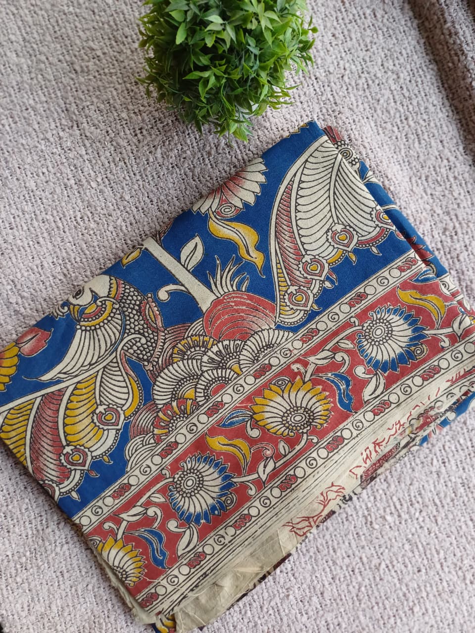 Raha Kalamkari Cotton Saree