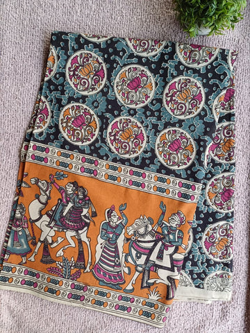 Raha Kalamkari Cotton Saree