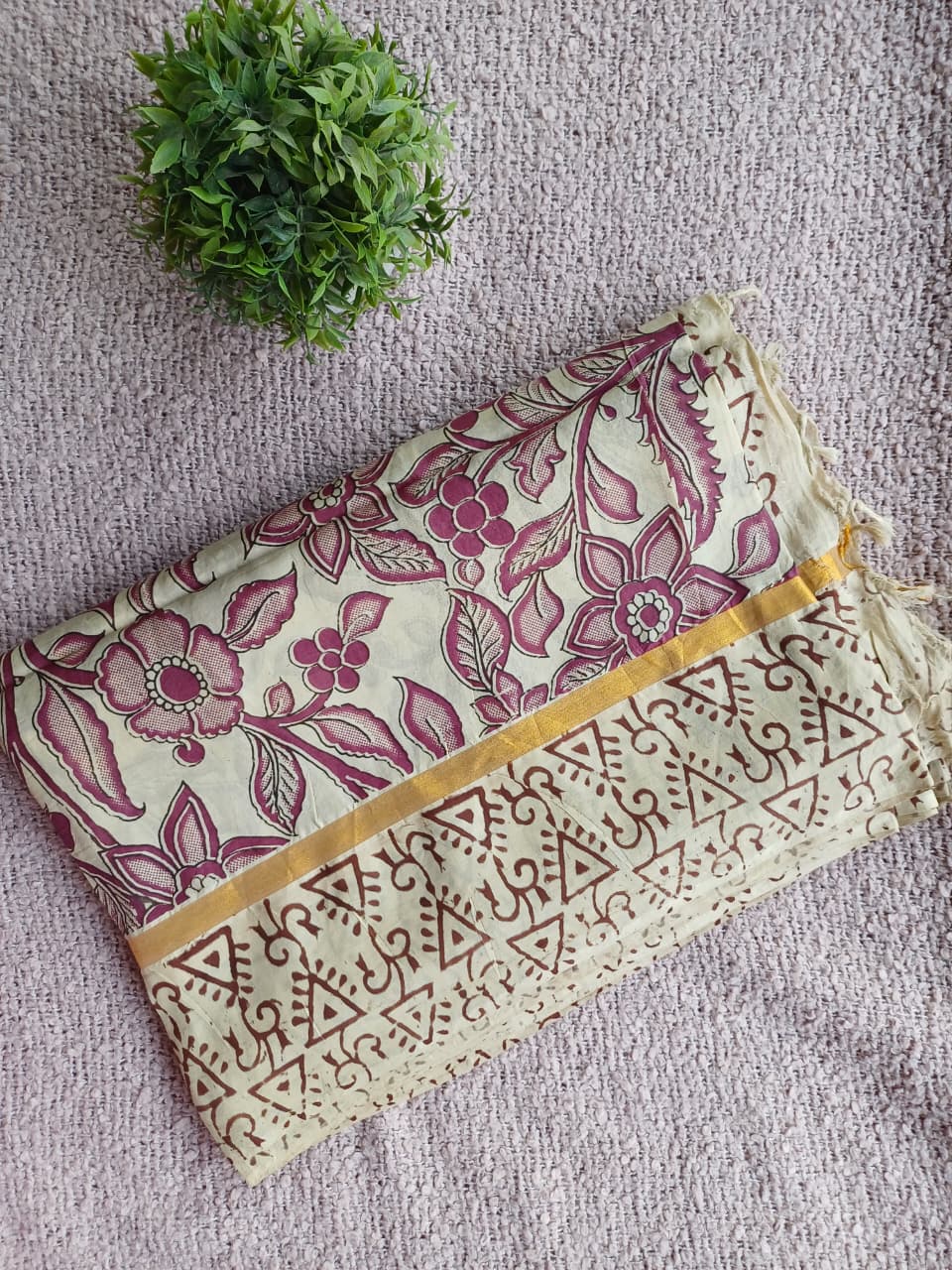Raha Kalamkari Silk Saree