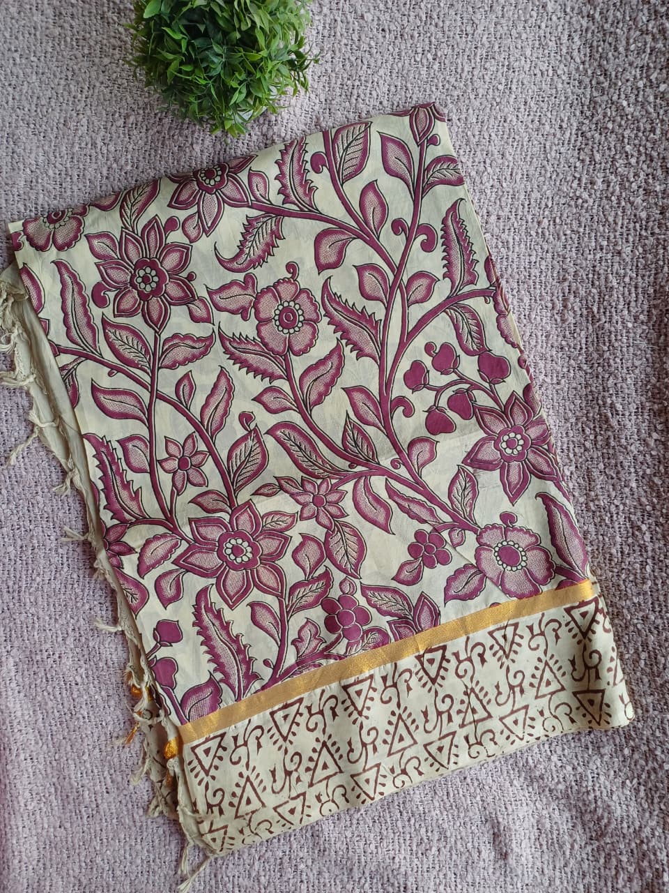 Raha Kalamkari Silk Saree