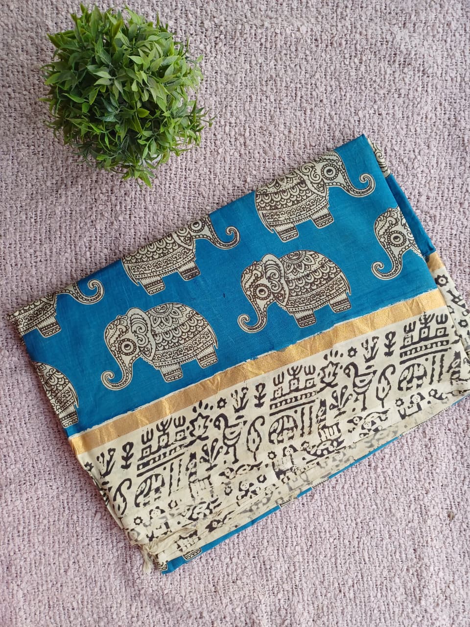 Raha Kalamkari Silk Saree