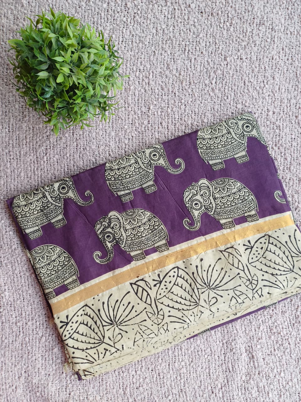 Raha Kalamkari Silk Saree