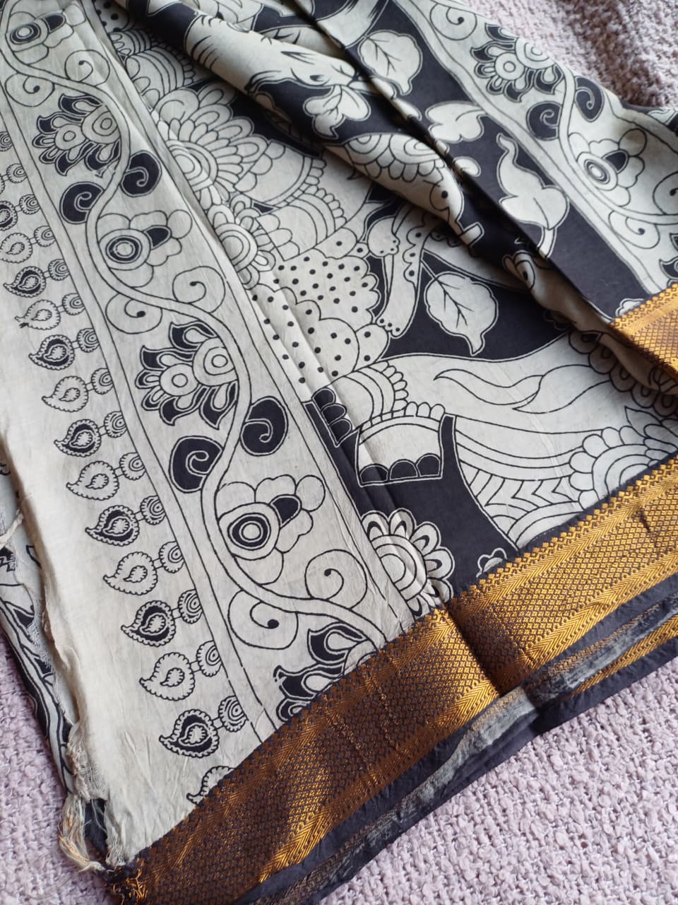 Raha Kalamkari Silk Saree