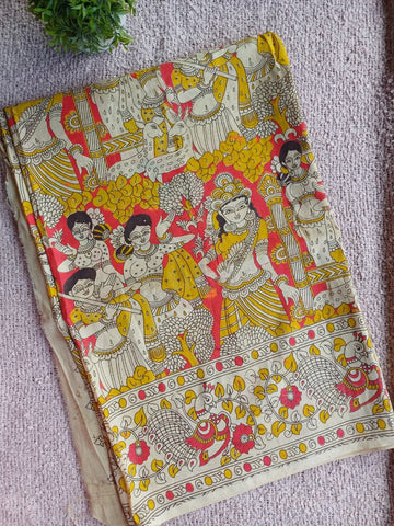 Anvi Kalamkari Silk Saree