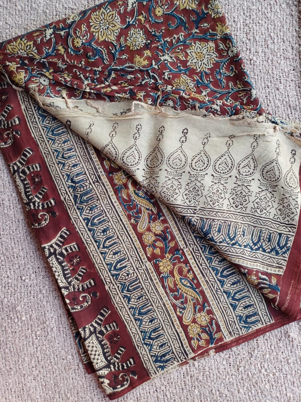 Anvi Kalamkari Silk Saree