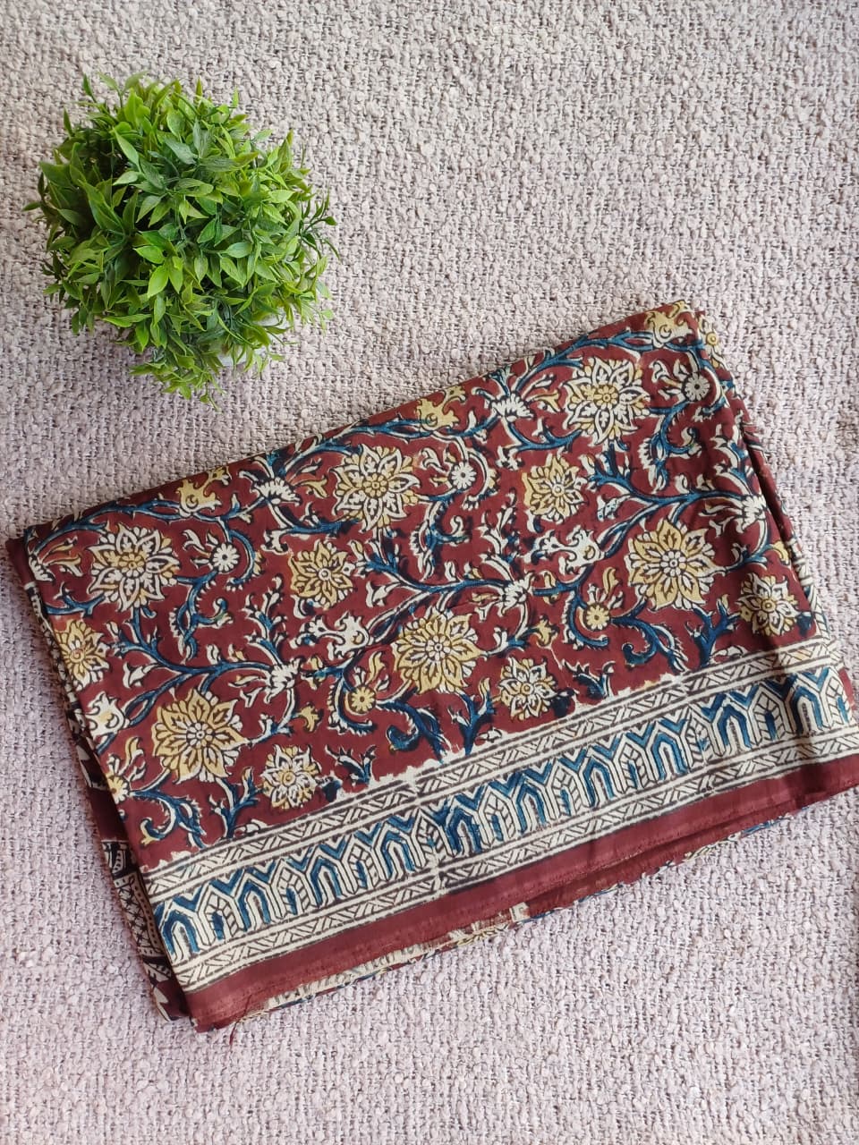 Anvi Kalamkari Silk Saree