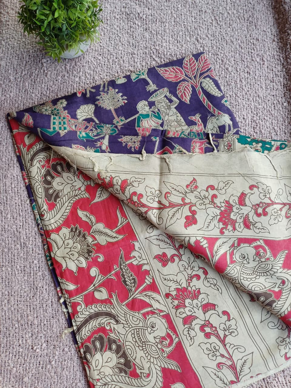 Anvi Kalamkari Silk Saree