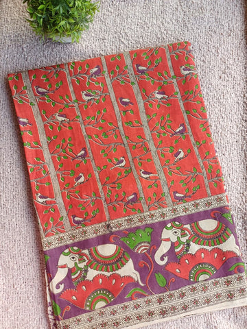 Anvi Kalamkari Silk Saree